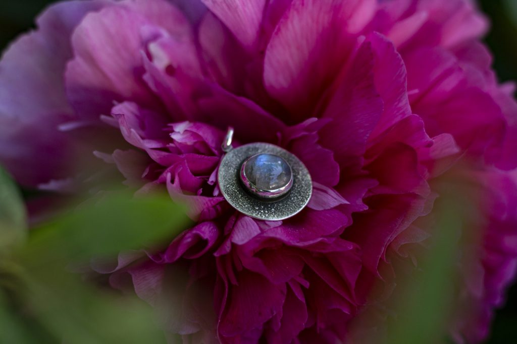 Pendentif en argent et Chrysocolle