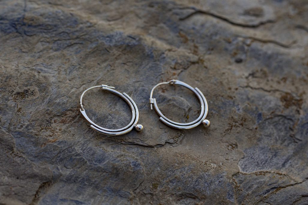 Nao création pendentif argent plante