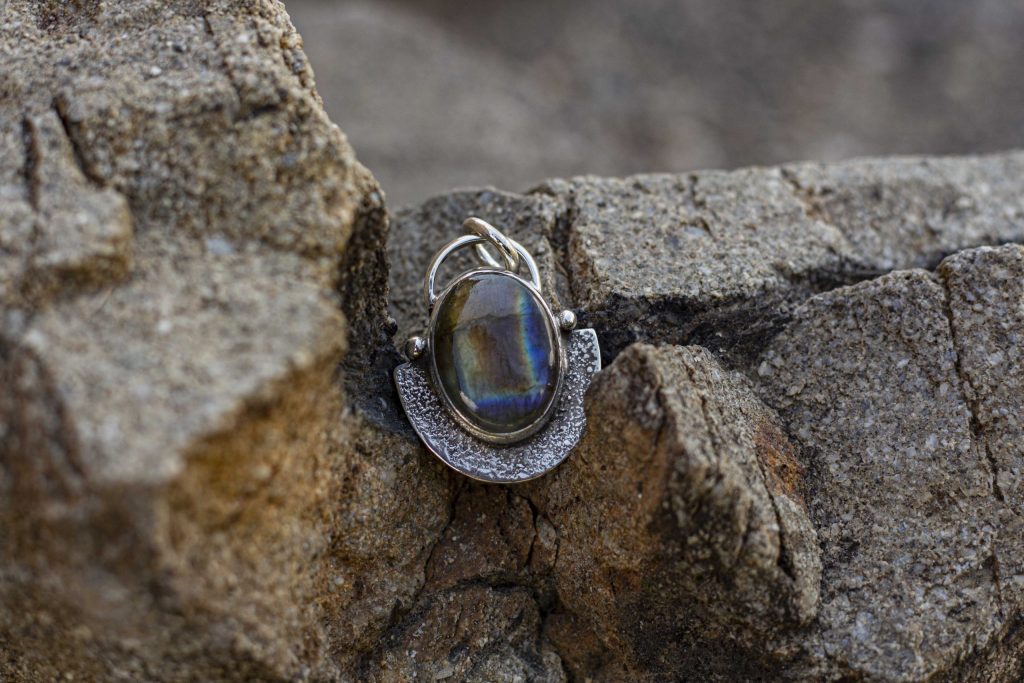 Nao création Pendentif argent labradorite