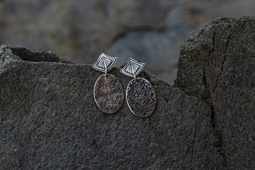 Nao création pendentif en argent et pierre naturelle